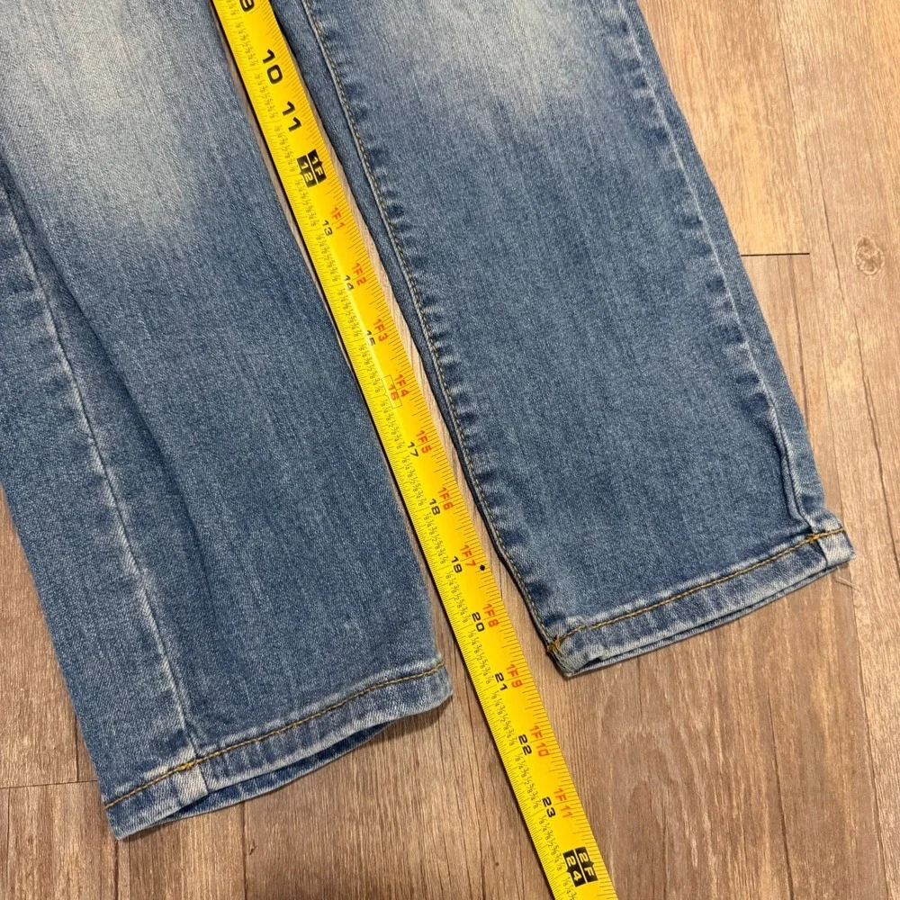 The Children's Place Straight Jeans Girls 12 Blue Denim Stretch Medium Wash
